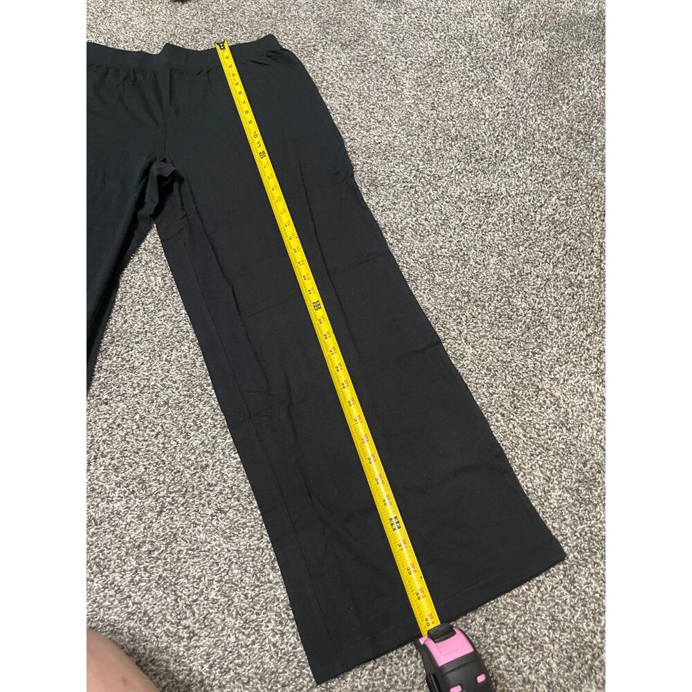 New Denim & Co. Beach black Jersey Wide-Leg Pants With Pockets M - Picture 4 of 13